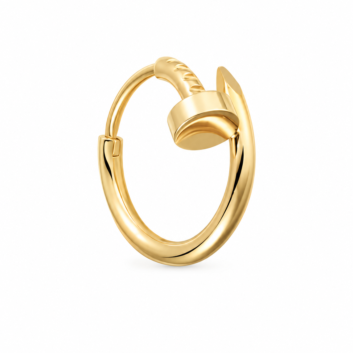 18k Gold Nail Piercing