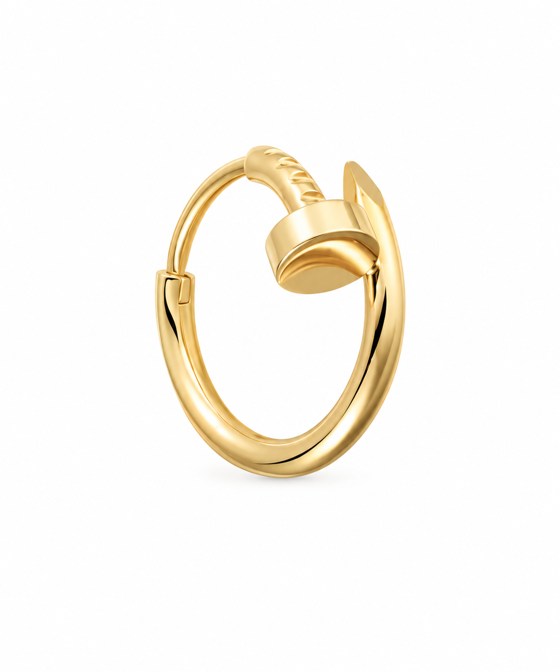 18k Gold Nail Piercing