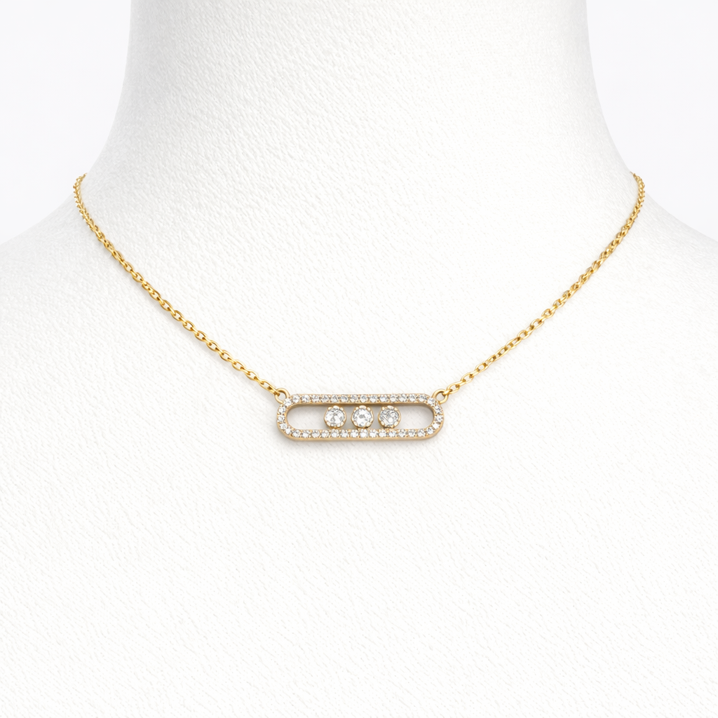 14k Gold Mess necklace