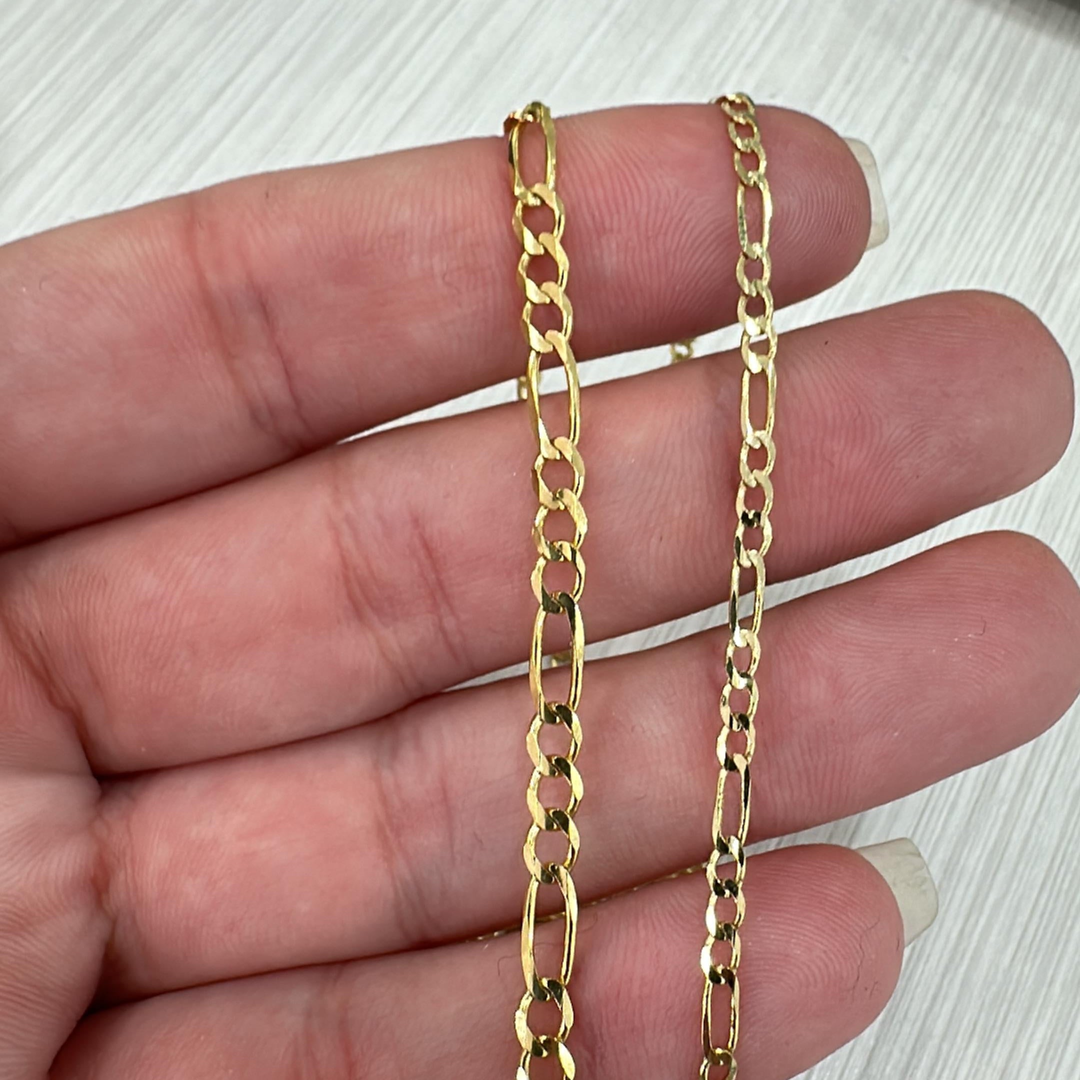 14k Gold fígaro chain
