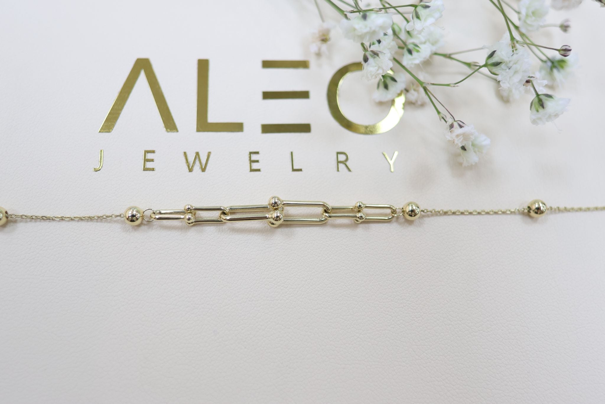 10K Gold Princess Cut Bracelet