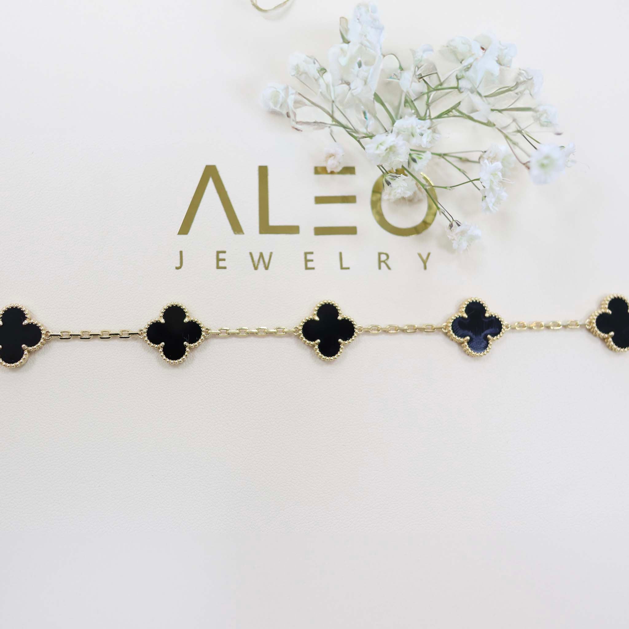 18k Gold Onyx Bracelet