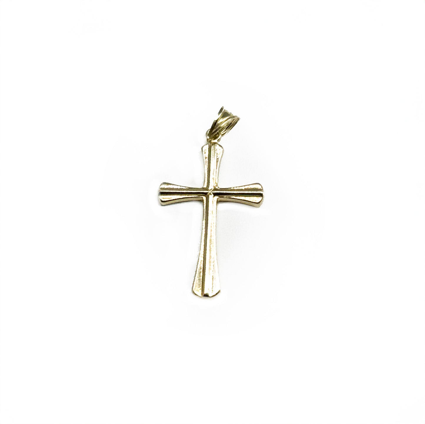 10k Gold Minimal Cross Pendant