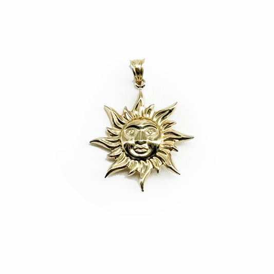 10k Gold Sun Pendant