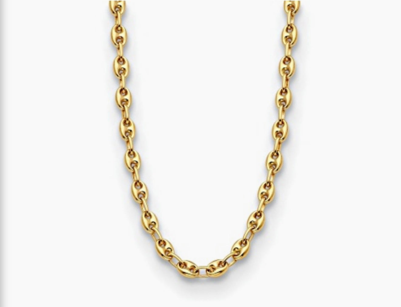10K Gold Gucci Link Coffe Bean Chain
