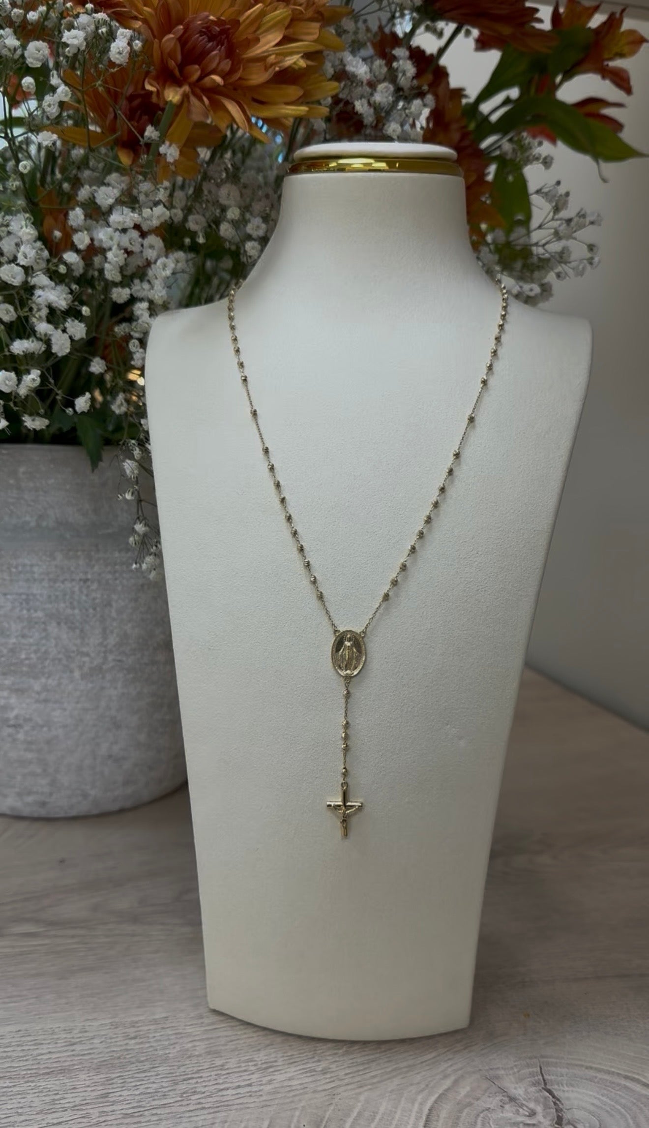 14k Gold Grace Rosary