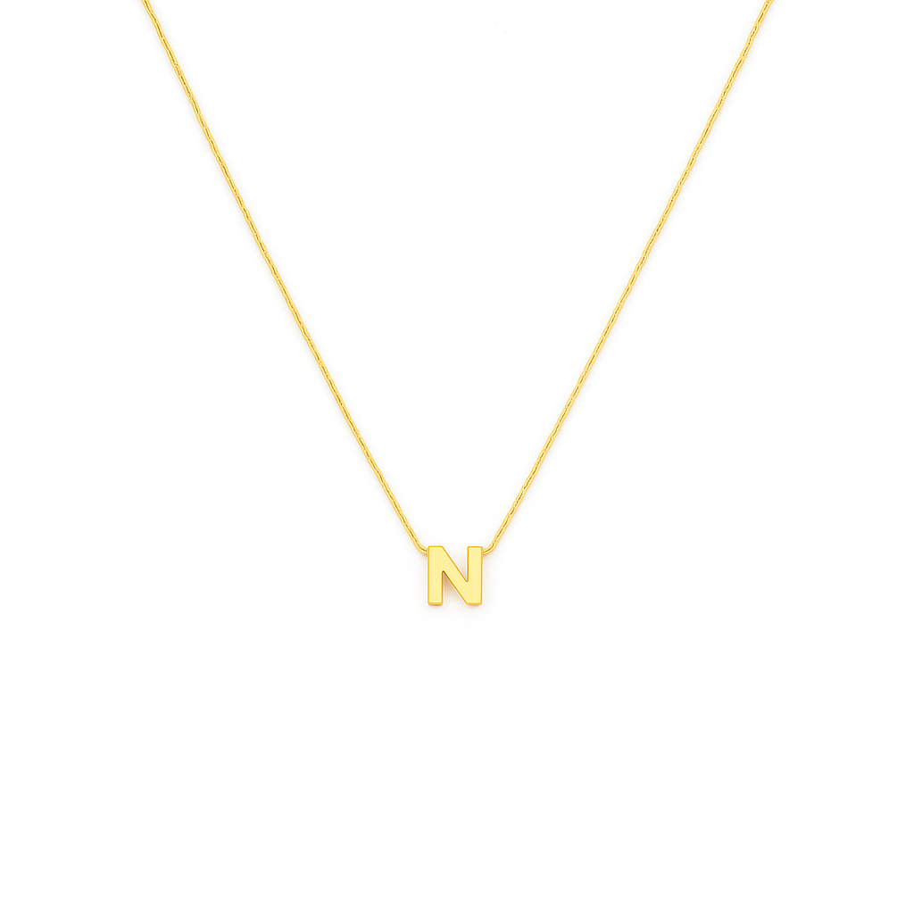 10K Gold Letter N