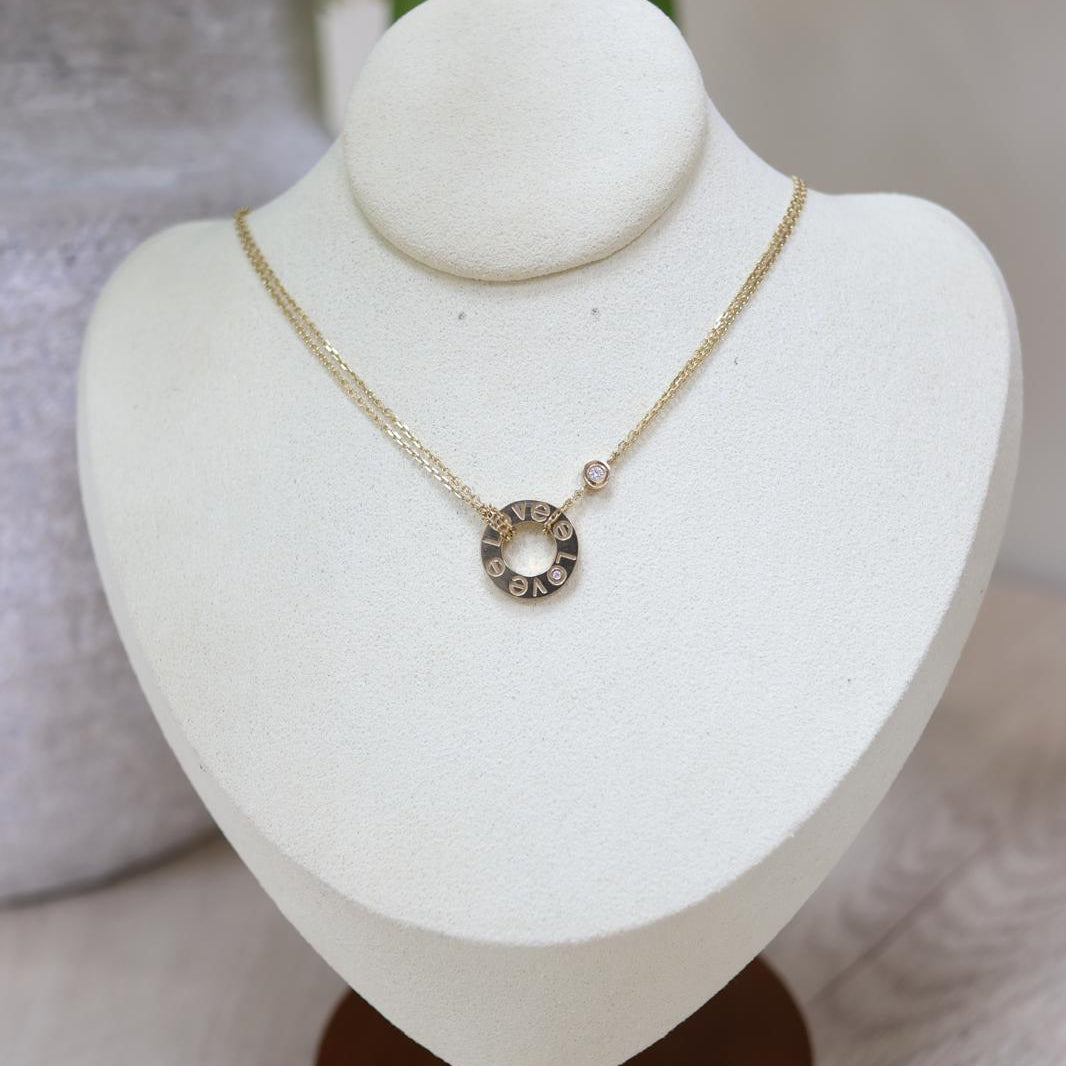 18k Gold Love necklace