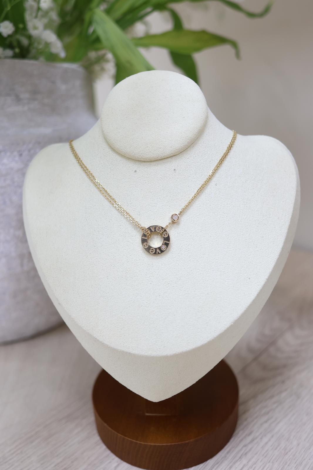 18k Gold Love necklace