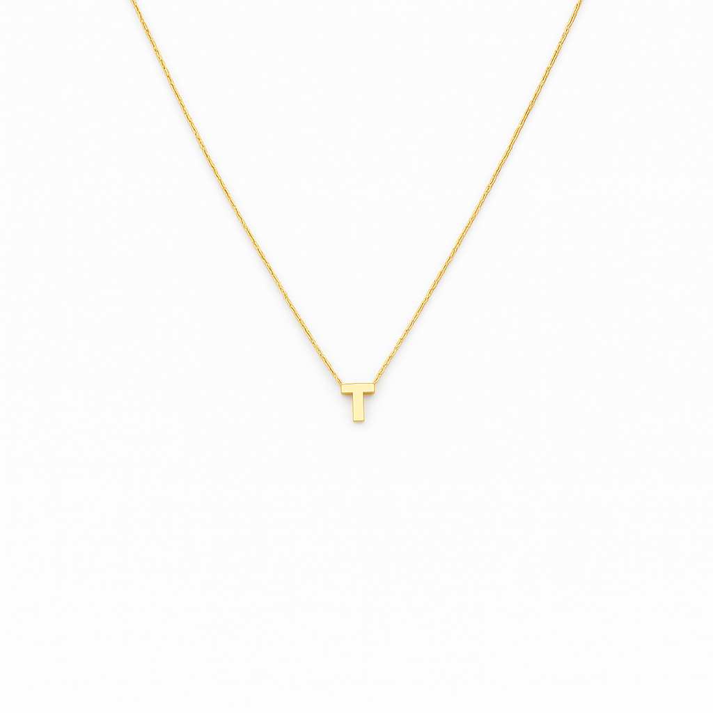 10K Gold Letter T