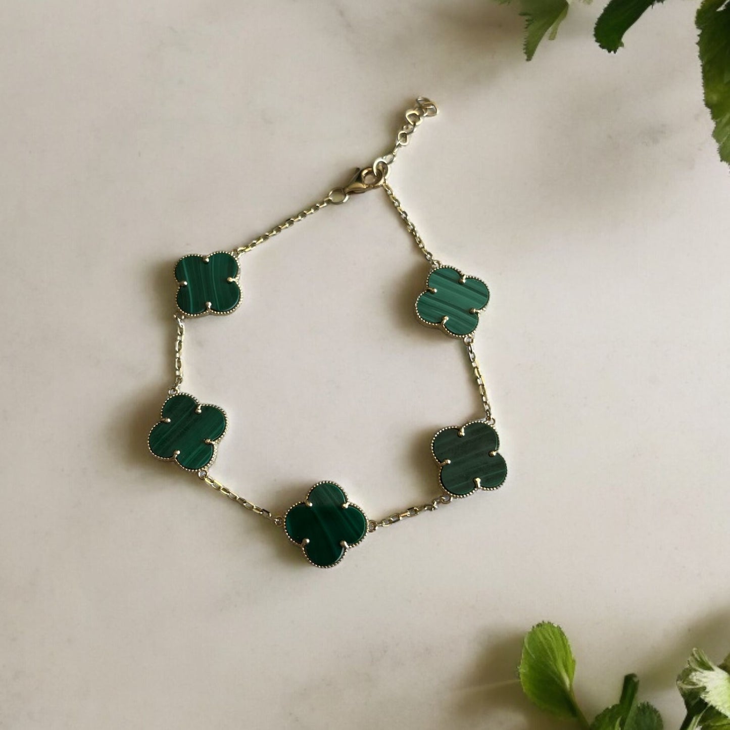 10K Green bracelet VC style