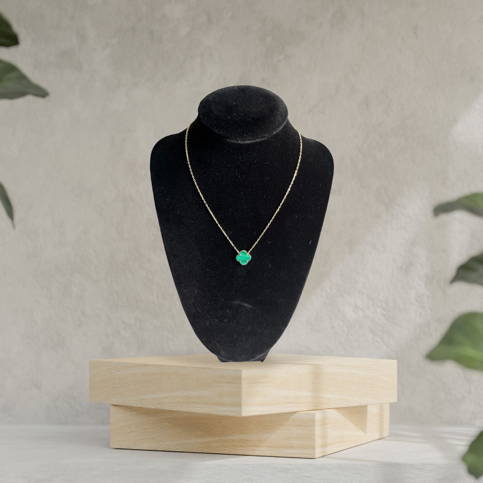 10K Gold 1 Fancy Clover Necklace