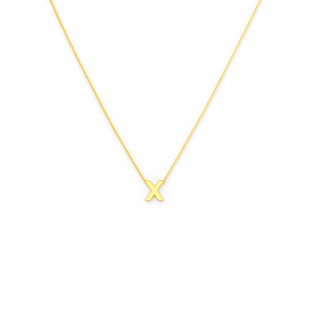 10K Gold Letter X