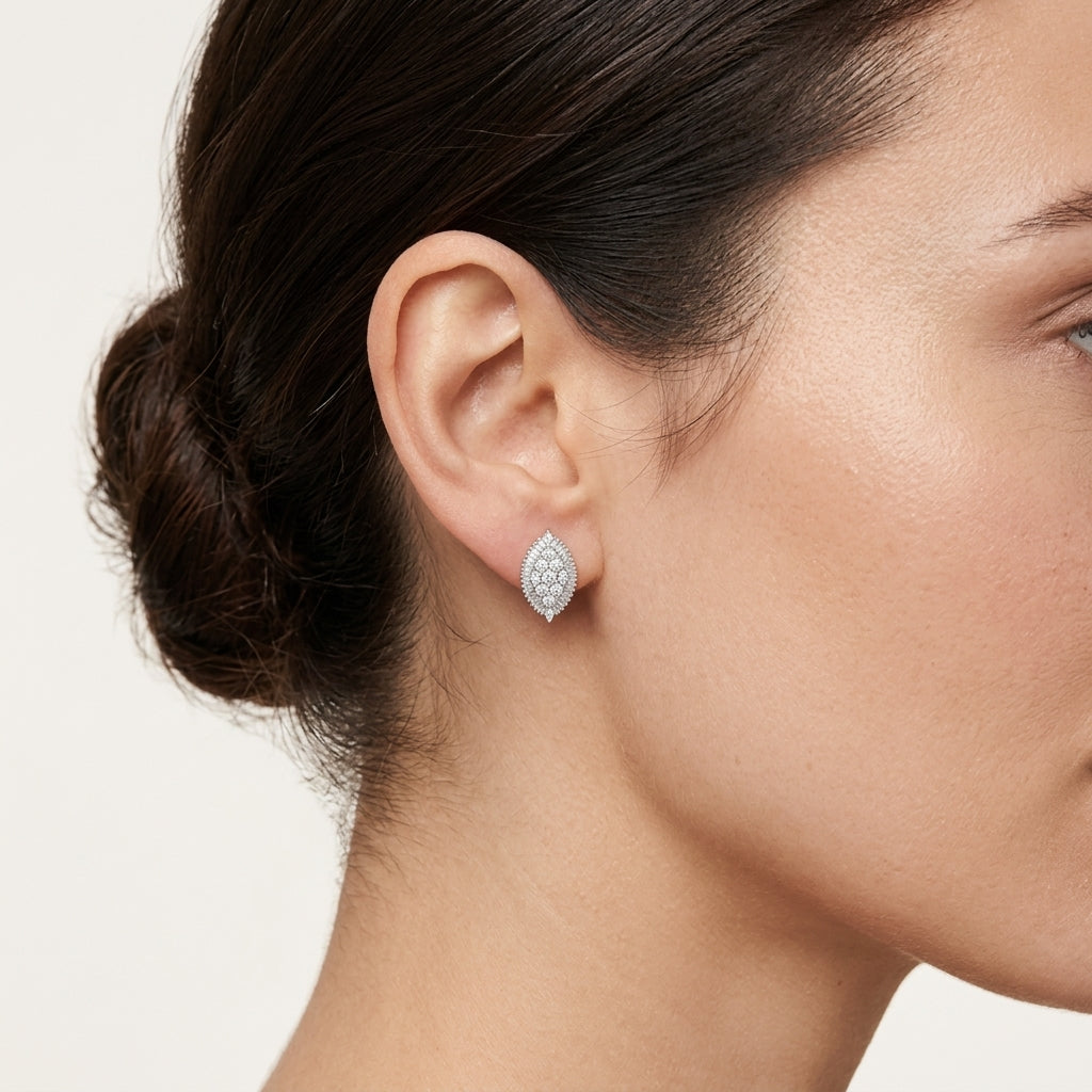 Marquise Diamond Tanzanite Earring