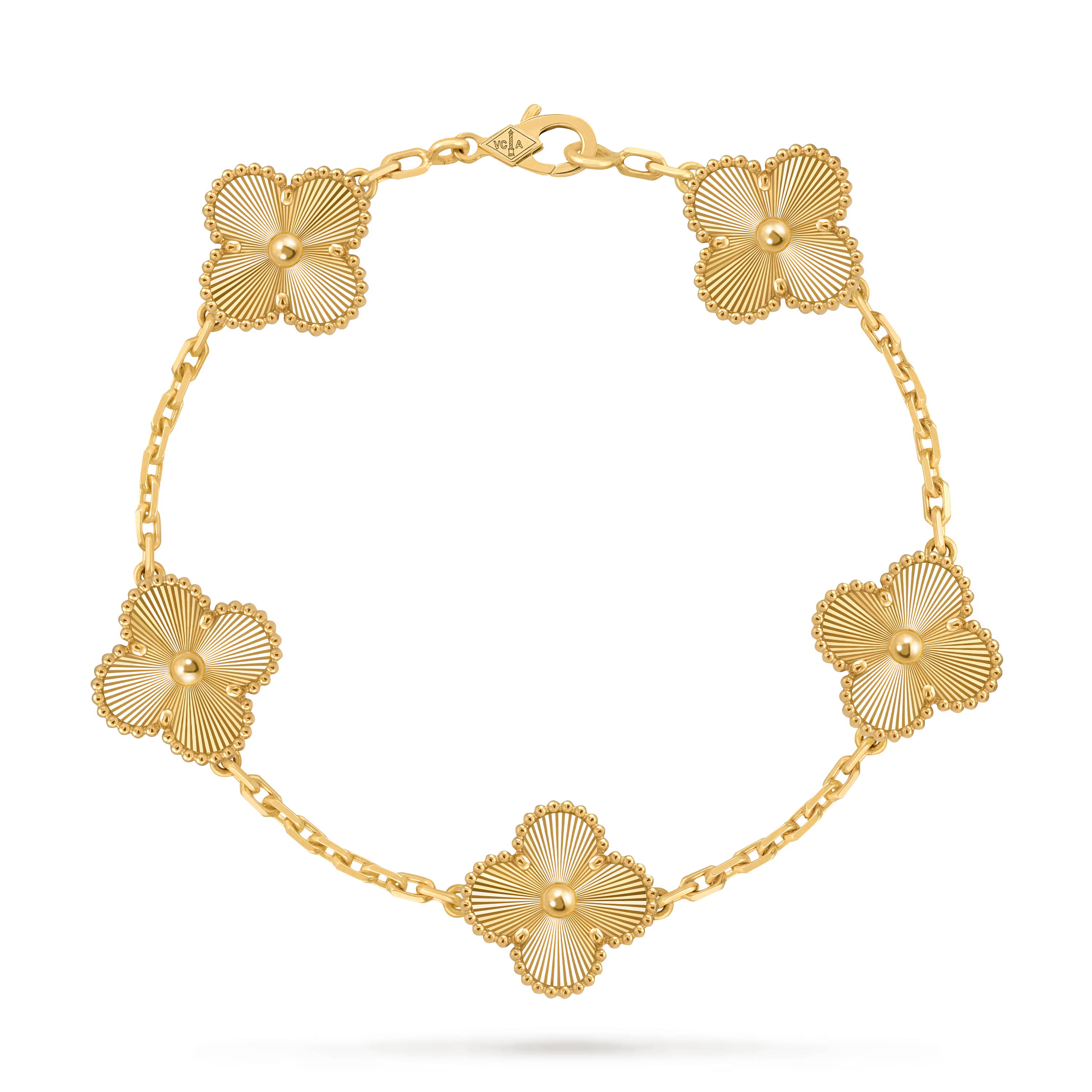 18k Gold Clover Bracelet