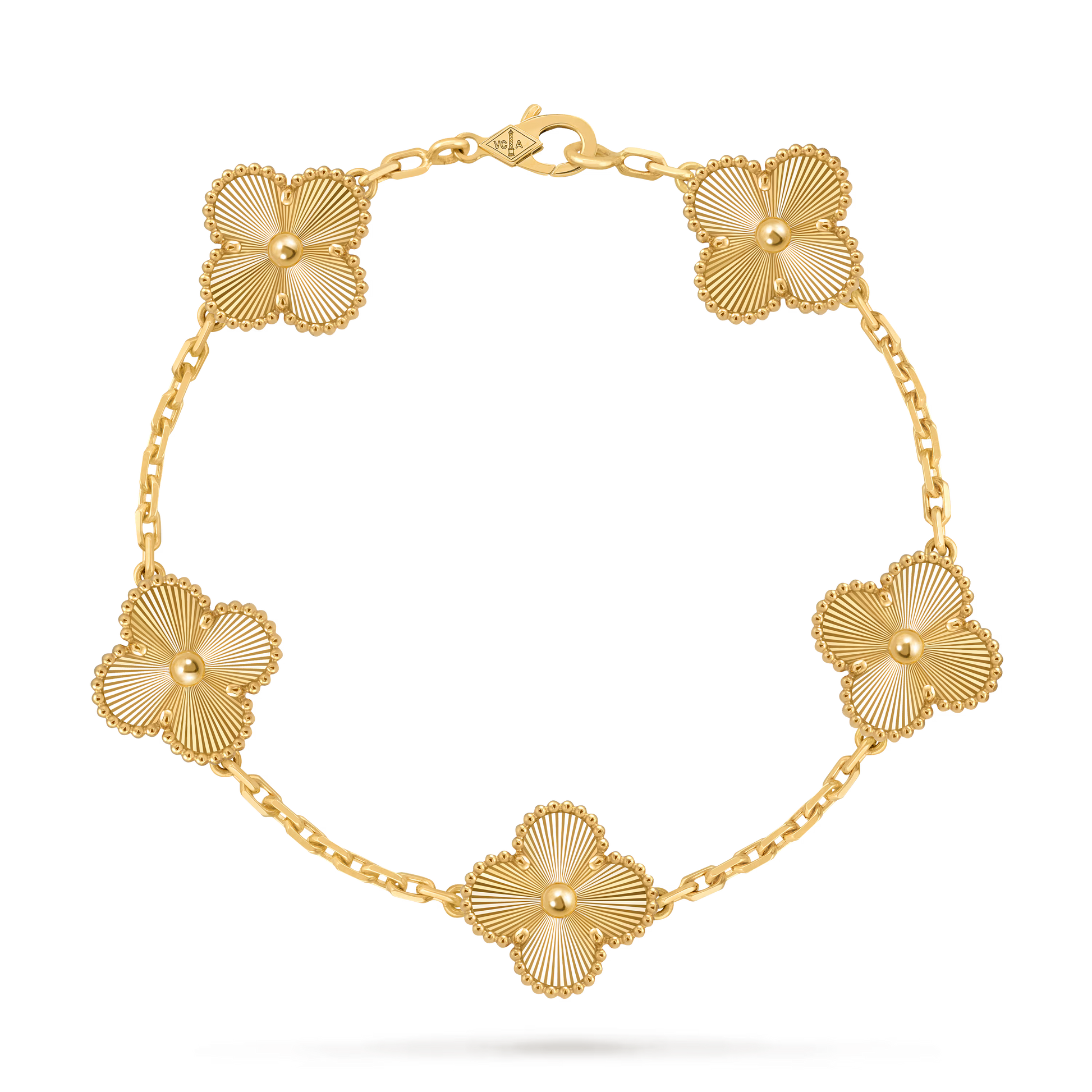 18k Gold Clover Bracelet