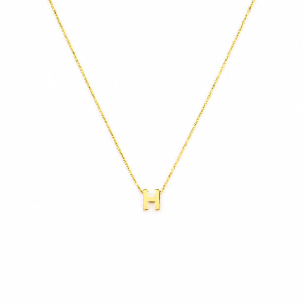 10K Gold Letter H